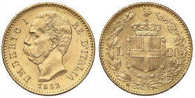 SAVOIA - Umberto I (1878-1900) - 20 Lire 1882 Pag. 578; Mont. 16 AU
qFDC/FDC