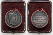 MEDAGLIE - SAVOIA - Carlo Alberto (1831-1849) - Medaglia 1842 - Per le nozze con Maria Adelaide R AG Opus: Galeazzi Ø 44 In scatola
SPL