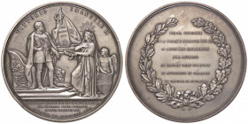 MEDAGLIE - SAVOIA - Vittorio Emanuele II (1849-1861) - Medaglia 1859 - Apertura del Parlamento - L'Italia porge la corona d'alloro al Re /R Scritta en...