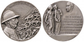 MEDAGLIE - FASCISTE - Medaglia 1928 - Decennale di Vittorio Veneto AG Opus: Fabbri Ø 44 Colpetto
SPL+

Colpetto