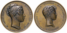 MEDAGLIE ESTERE - FRANCIA - Carlo X (1824-1830) - Medaglia 1827 - Principessa Maria Caroline e la figlia Luisa Maria Teresa AE Opus: Dubois Ø 59
FDC