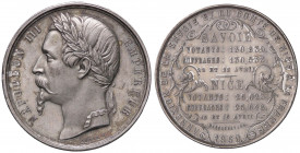 MEDAGLIE ESTERE - FRANCIA - Napoleone III (1852-1870) - Medaglia 1860 - Per la annessione della Savoia e di Nizza alla Francia MB Opus: Massonnet Ø 50...