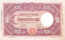 CARTAMONETA - BANCA d'ITALIA - Repubblica Italiana (monetazione in lire) (1946-2001) - 500 Lire - Barbetti (medusa) 14/11/1950 Alfa 485; Lireuro 38A R...