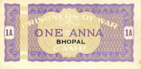 CARTAMONETA - PRIGIONIERI DI GUERRA - Seconda Guerra Mondiale Campi per prigionieri italiani all'estero - Anna INDIA - Bhopal Gav. 168 RR
SPL+