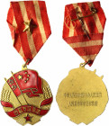 China Republic Medal Chinese-Soviet Frendship 1953
Brass, enamels; The obverse shows national flags of the USSR and People's Republic of China and th...