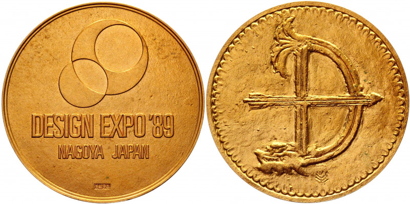 Japan Nagoya Desing Expo 1989
Bronze; 50 mm. Condition I.