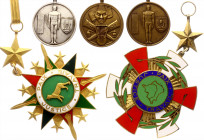 Congo Democratic Republic National Order of the Leopard & National Order of Zaire & 3 Medals 1968
Gilted bronze; 5 Pcs. Condition II-III.