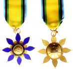 Zanzibar Order of Exemplary Service Commander Cross 2016
Gilted silver, Pearls; Nishani ya Utumishi Uliotukuka; Commander’s neck badge, 2016, by Wort...