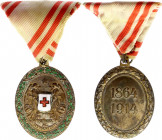 Austria - Hungary Red Cross Bronze Medal of Merit 1914 - 1918 WWI
Barac# 349; Bronze. Condition II.