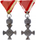 Austria - Hungary Iron Merit Cross with Crown 1916 - 1922 (ND)
Barac# 356; Iron. Condition II.