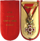 Austria - Hungary Order of Leopold 1914 - 1918
Barac# 547; Br, with Kd, Rozet Fischmeister; With original box. Condition I-II.