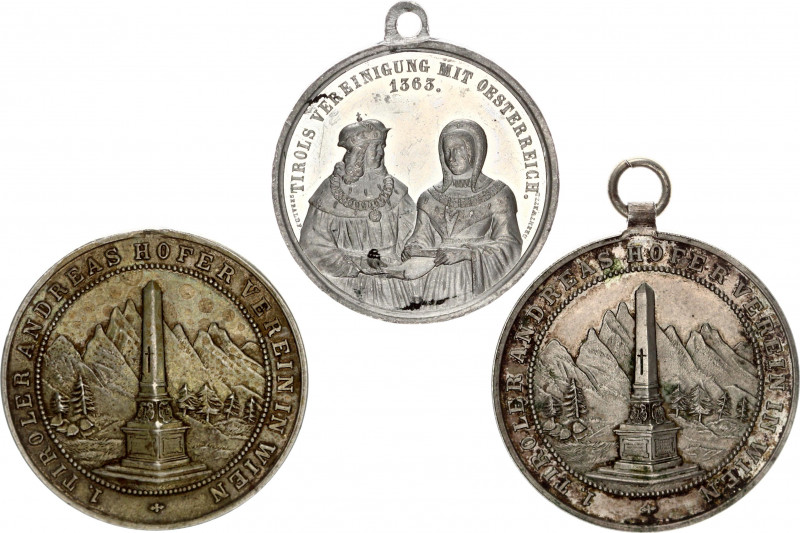 Austria - Hungary Lot of 3 Medals 19th-20th Century
Various Motives. Condition ...