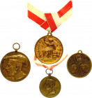 Austria - Hungary Lot of 4 Medals 19th-20th Century
Various Motives. Condition II.