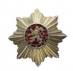 Czechoslovakia Order of the White Lion Breast Star for Grand Cross 1922
Barac# 36; Silver (,900); "Řád Bílého lva"; Karnet Kyselý, Praha. Condition I...