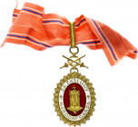 Czechoslovakia Order of Charles IV 1st Class Gilt Decoration Commander 1945
Barac# 61; Gilt bronze; "Za Zásluhy Národní Garda". Condition I.