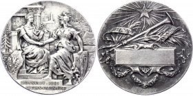 France Silver Medal French Squadron visit to Cronstadt in 1891 & Russian to Toulon in 1893
Medal commemorating the French squadron visit to Cronstadt...
