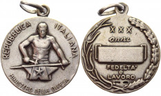 Italy Medal Ministry of Defence Republica Italiana 1930
Silver (.800); 25 mm. Condition II.