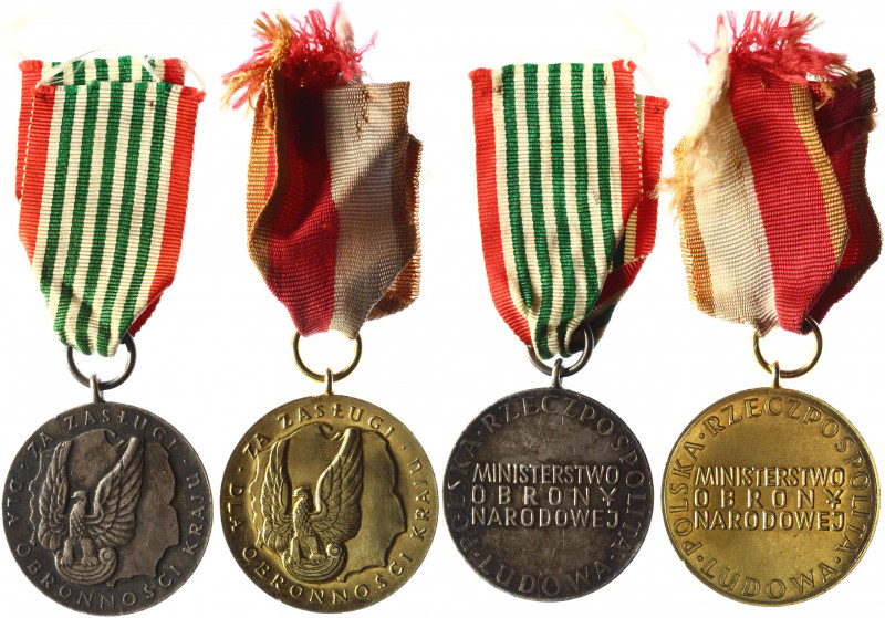 Poland Medals for Merit for National Defence II and III Class 1939 - 1945
Brass...