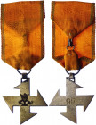 Romania Order of the Cross of Queen Marie, III Class 1917
Bronze cross potent rebated barbée with loop for ribbon suspension; the face with the crown...