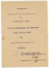 Germany - Third Reich Set of 2 Award Certificates
Both for the name of Obergefreiten Hans Mackenrodt. For campaign in Lappland & Winterschlacht im Os...