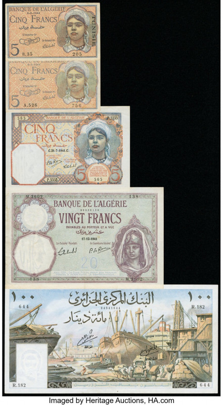 Algeria and Tunisia Group of 5 Examples Very Fine. 

HID09801242017

© 2020 Heri...