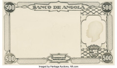 Group of 13 Printed Presentation Essays Angola Banco De Angola 500 Angolares 1944 Pick Unlisted. Group of 13 Presentation Essays, 40 x 30 cm in size.
...