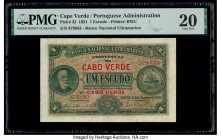 Cape Verde Banco Nacional Ultramarino 1 Escudo 1.1.1921 Pick 32 PMG Very Fine 20. Previously mounted. 

HID09801242017

© 2020 Heritage Auctions | All...