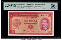 Cape Verde Banco Nacional Ultramarino 100 Escudos 16.6.1958 Pick 49a PMG Gem Uncirculated 66 EPQ. 

HID09801242017

© 2020 Heritage Auctions | All Rig...