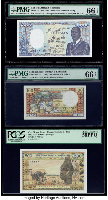 Central African Republic Banque des Etats de l'Afrique Centrale 1000 Francs 1986...