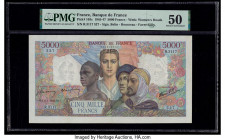 France Banque de France 5000 Francs 9.1.1947 Pick 103c PMG About Uncirculated 50. A tear is noted on this example.

HID09801242017

© 2020 Heritage Au...