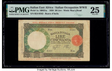 Italian East Africa Banca d'Italia 50 Lire 1938 Pick 1a PMG Very Fine 25. 

HID09801242017

© 2020 Heritage Auctions | All Rights Reserved