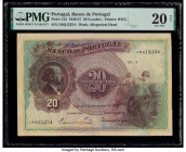 Portugal Banco de Portugal 20 Escudos 3.2.1927 Pick 122 PMG Very Fine 20 Net. Repaired.

HID09801242017

© 2020 Heritage Auctions | All Rights Reserve...