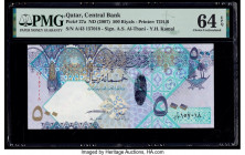 Qatar Qatar Central Bank 500 Riyals ND (2007) Pick 27a PMG Choice Uncirculated 64 EPQ. 

HID09801242017

© 2020 Heritage Auctions | All Rights Reserve...