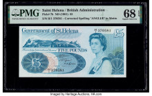 Saint Helena Government of St. Helena 5 Pounds ND (1981) Pick 7b PMG Superb Gem Unc 68 EPQ. 

HID09801242017

© 2020 Heritage Auctions | All Rights Re...