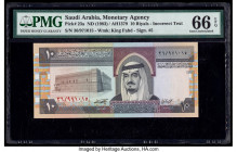Saudi Arabia Saudi Arabian Monetary Agency 10 Riyals ND (1983) / AH1379 Pick 23a PMG Gem Uncirculated 66 EPQ. 

HID09801242017

© 2020 Heritage Auctio...