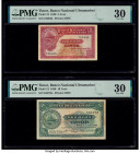 Timor Banco Nacional Ultramarino 5; 10 Avos 19.7.1940 Pick 12; 13 Two Examples PMG Very Fine 30 (2). Stains are mentioned on Pick 13.

HID09801242017
...