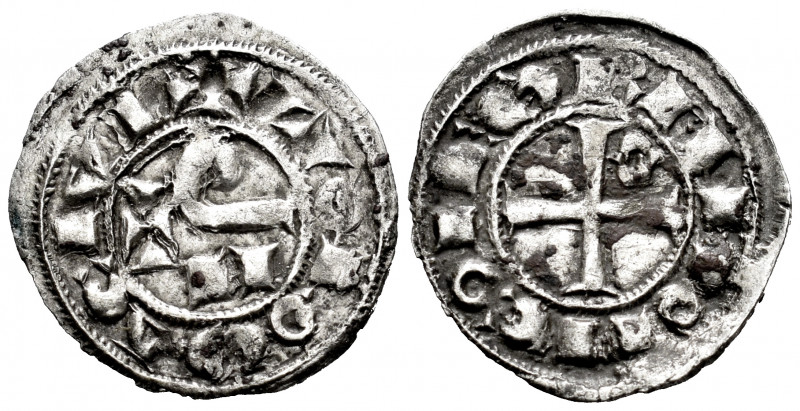 County of Tolosa. Ramon VI (1194-1222) and Ramon VII (1222-1249). Obol. (Cru OC-...