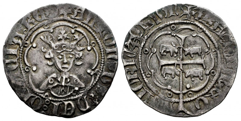 The Crown of Aragon. Alfonso IV (1327-1336). 1 real. Mallorca. (Cru-840). (Cru C...