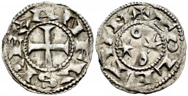 Kingdom of Castille and Leon. Alfonso VI (1073-1109). Dinero. Toledo. (Bautista-9). Ve. 0,91 g. Almost XF. Est...40,00. 

Spanish Description: Reino...