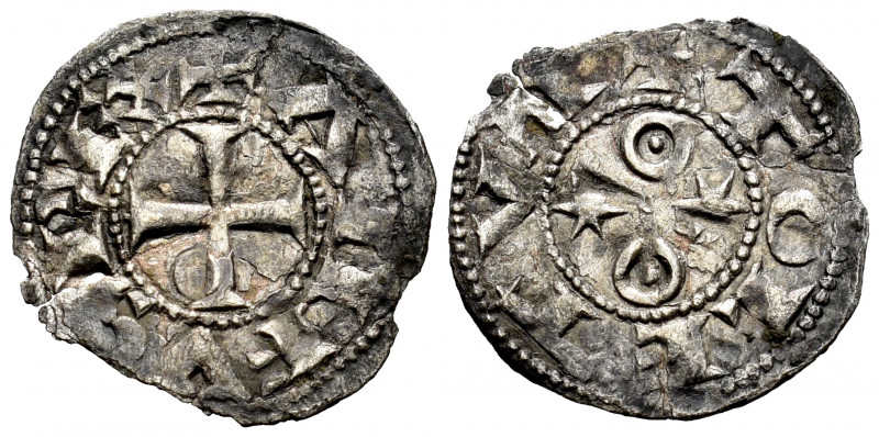 Kingdom of Castille and Leon. Alfonso VI (1073-1109). Obol. Toledo. (Bautista-10...