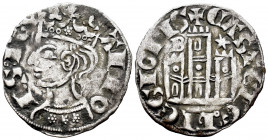 Kingdom of Castille and Leon. Alfonso XI (1312-1350). Cornado. Burgos. (Bautista-471). Ve. 0,81 g. With B and star on both sides of the cross. Choice ...