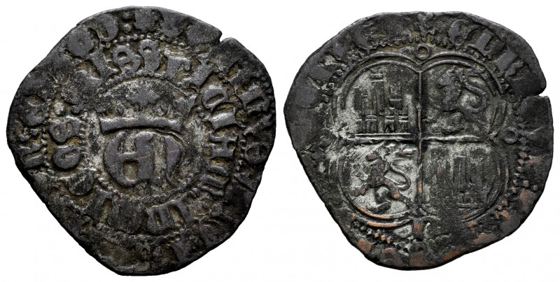Kingdom of Castille and Leon. Enrique II (1368-1379). 1 real. Palencia. (Bautist...