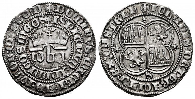 Kingdom of Castille and Leon. Juan I (1379-1390). 1 real. Sevilla. (Bautista-799...