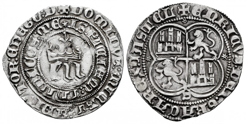 Kingdom of Castille and Leon. Enrique III (1390-1406). 1 real. Sevilla. (Bautist...