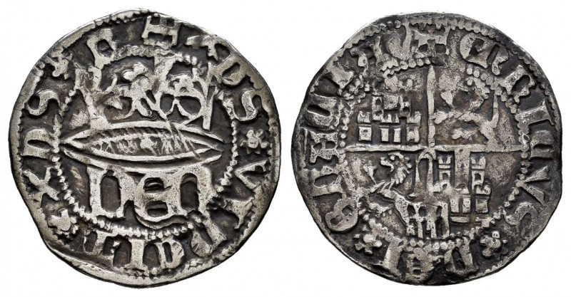Kingdom of Castille and Leon. Henry IV (1399-1413). 1/2 real. Segovia. (Bautista...