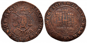 Kingdom of Castille and Leon. Henry IV (1399-1413). Cuartillo. Burgos. (Bautista-1000). Ve. 3,97 g. With B below the castle. Almost VF. Est...60,00. ...
