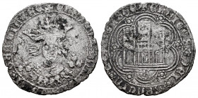 Kingdom of Castille and Leon. Enrique IV (1454-1474). Cuartillo. Sevilla. (Bautista-1023.4). Ve. 3,08 g. With S below the castle and floral ornaments ...