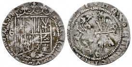 Catholic Kings (1474-1504). 1 real. Granada. (Cal-Type 66). Ag. 2,67 g. Almost VF. Est...50,00. 

Spanish Description: Fernando e Isabel (1474-1504)...