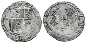 Catholic Kings (1474-1504). 1 real. Sevilla. (Cal-424). Ag. 3,22 g. Cleaned surface rust. VF. Est...65,00. 

Spanish Description: Fernando e Isabel ...