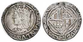 Ferdinand II (1479-1516). 1 real. Mallorca. (Cal-63). Ag. 1,86 g. Latin letters and REX. Choice F. Est...40,00. 

Spanish Description: Fernando II (...